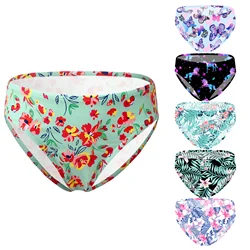 Children Swimwear Summer Kids Girls Print Swimming Panties Bikini Bottoms Briefs for Beach wear Pool Bathing Suit Hot Sale #4-16