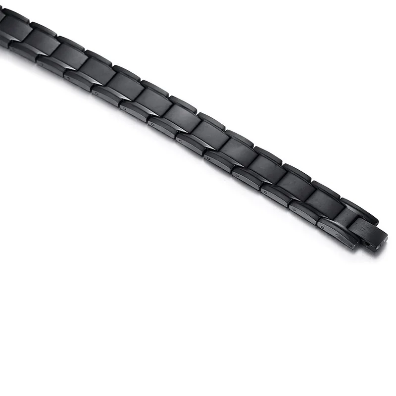 26cm Man Charm Stainless Steel Bracelet Healthy Energy Magnetic Black Bracelet for Man Fashion Jewelry Gift Drop shipping