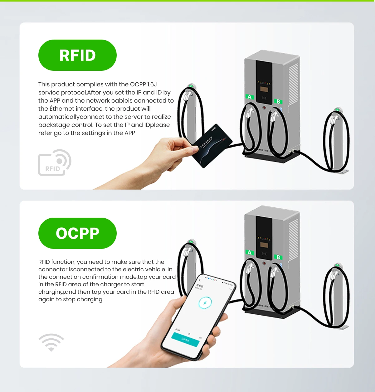 EVEGO OEM 360kW Pengisi Daya Cepat Kendaraan Listrik Empat Senjata Stasiun Pengisian DC yang dipasang di lantai