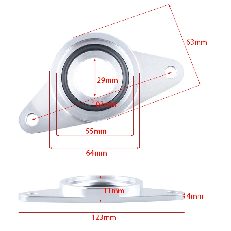 Blow off valve SQV SSQV SQV3 SQV4 BOV flange Adaper for Subaru WRX STi Top Intercooler ADP-03