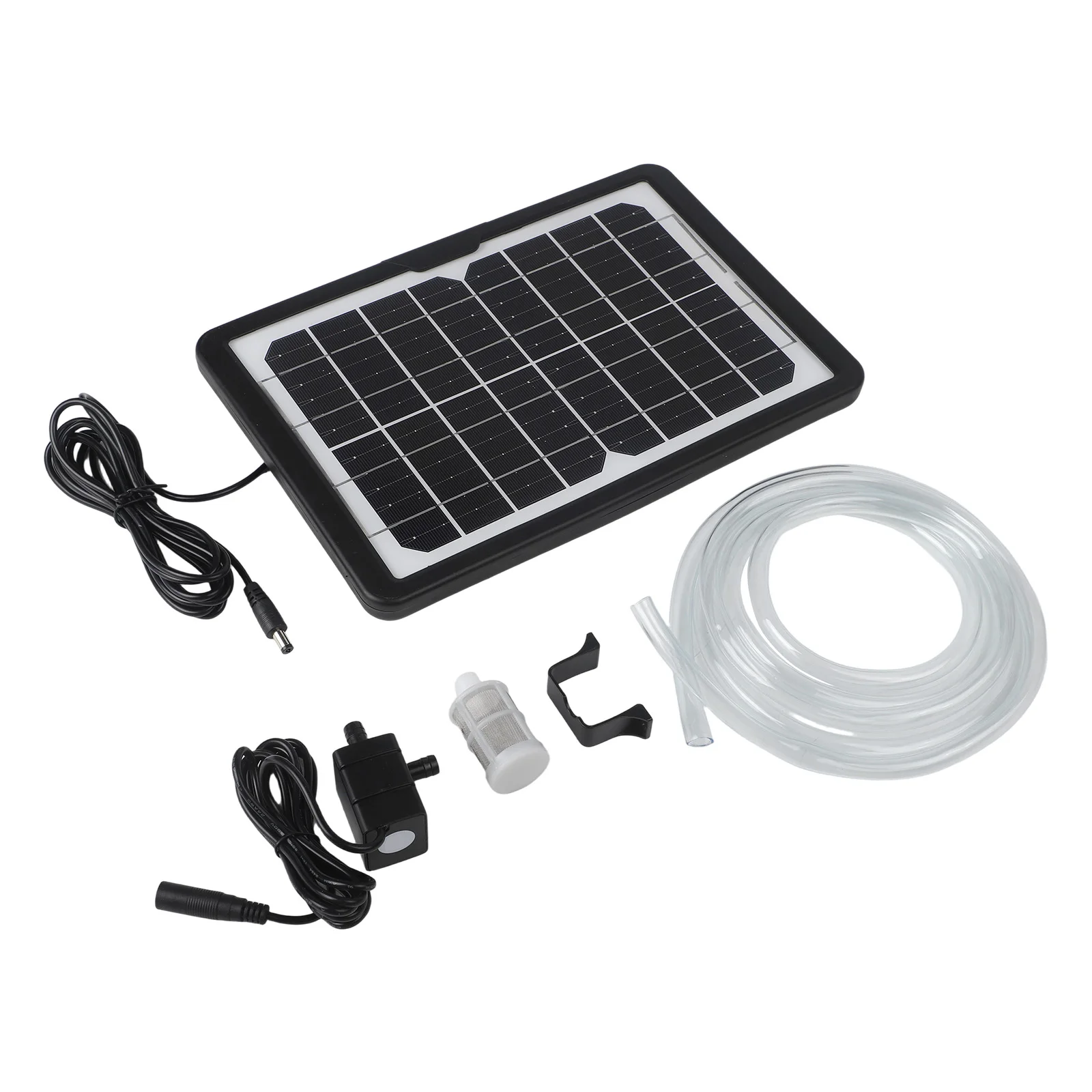 

Garden Decoration Solar Water Pump Adjustable Solar Panel Pump Cable Length 150cm Adjustable Solar Panel Double Outlet Pump