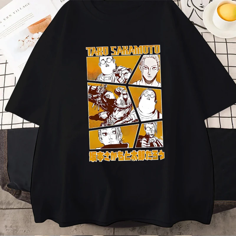 Hot Funny Mange EU Size T-Shirt Streetwear Anime Sakamoto Days Sleeve Vintage Y2k Tees Tops Men Women Fashion Gothic Clothes
