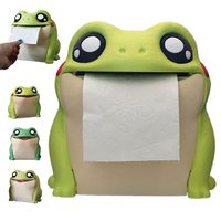 Frodrick the Frog Toilet Paper Holder Funny Frog Shaped Towel Roll Dispenser for Bathroom Wall Mount Home Decor