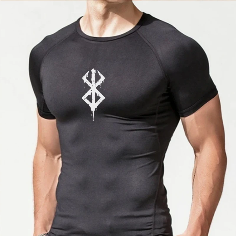 

Men Running Compression T-shirt Short sleeves Sport Tees Gym Fitness Sweatshirt Male Jogging Tracksuit Homme Athletic Shirt Tops