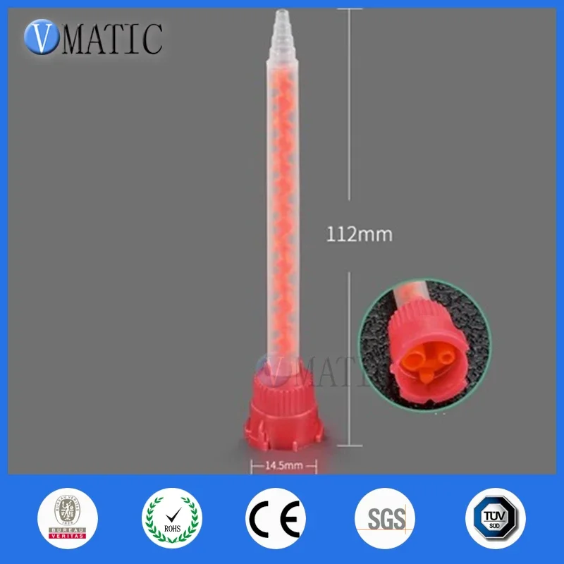 Free Shipping 10 Pcs Resin Static Mixer Round MB5.4-16S (10:1) Mixing Nozzles For 10:1 Caulking Gun