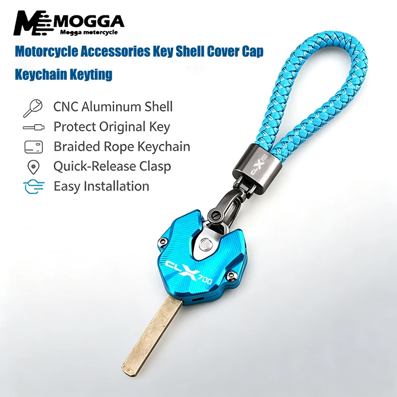 Motorcycle Fit For CFMOTO 700 CL X 700 CL-X CLX700 700CLX SPORT 2020-2025+ CNC Keyring Cover Case Shell Key Chain Accessories