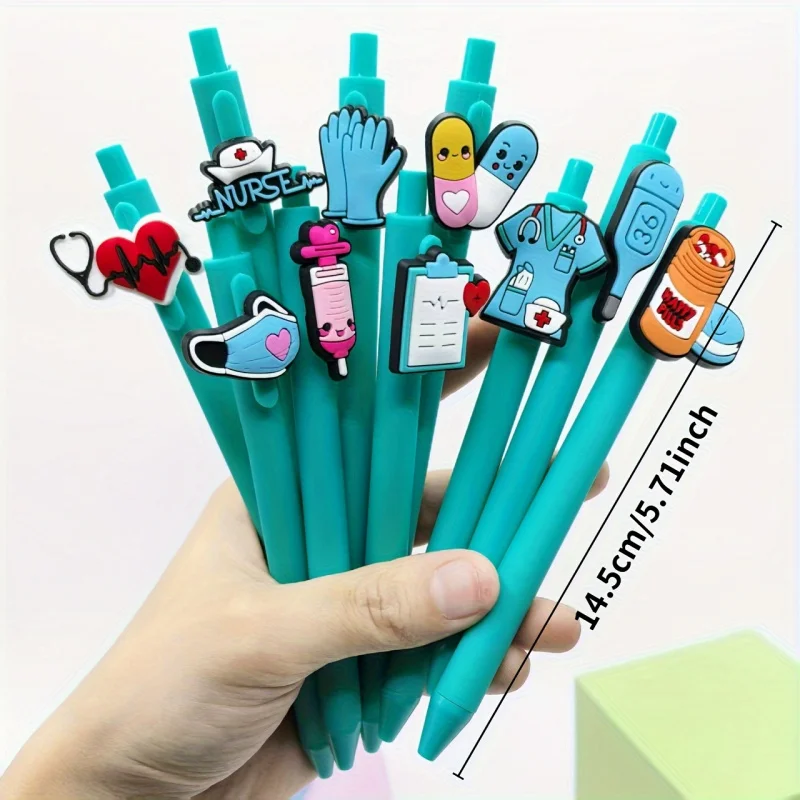 6/12/18 Pcs Nurse Doctor Writing Gel Pens Medical Record Pens Nurses Day Gift Randomized Style Great for nurses