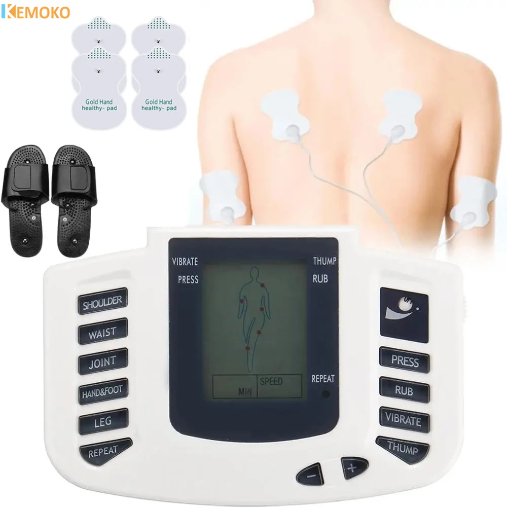 

Body Muscle Relaxing Massager Back Pain Relief Tens Therapy Slimming Myostimulator Health Care For Full Body Russian Version