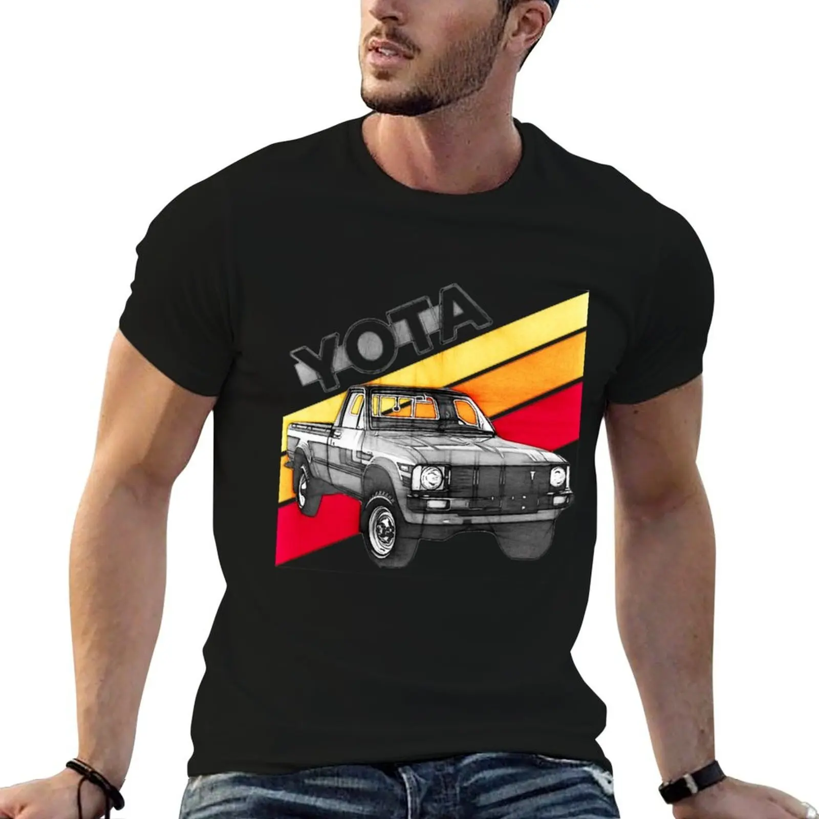 prints graphic funny man shirts t shirts with truck t YOTA pickup T-Shirt Vintage
