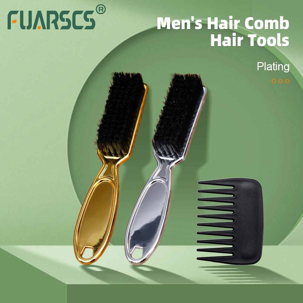 

Soft Hair Plastic Handle Hairdressing Cleaning Brush Barber Neck Duster Broken Hair Remove Comb Hair Styling Tools Comb Gold