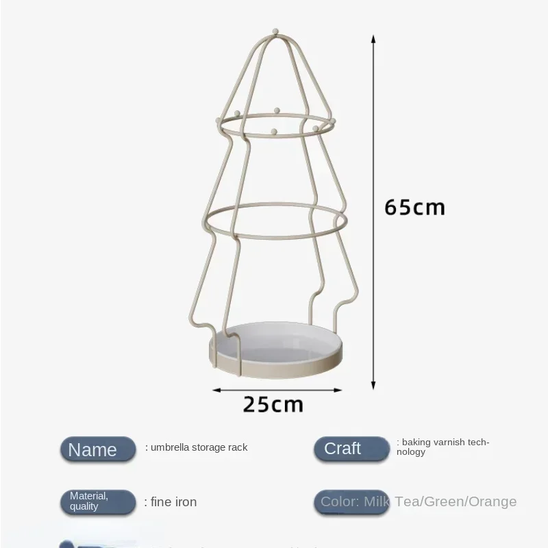 

Hot salesHot salesHousehold entrance umbrella rack with hooks, large capacity storage rack for hanging umbrellas, draining water