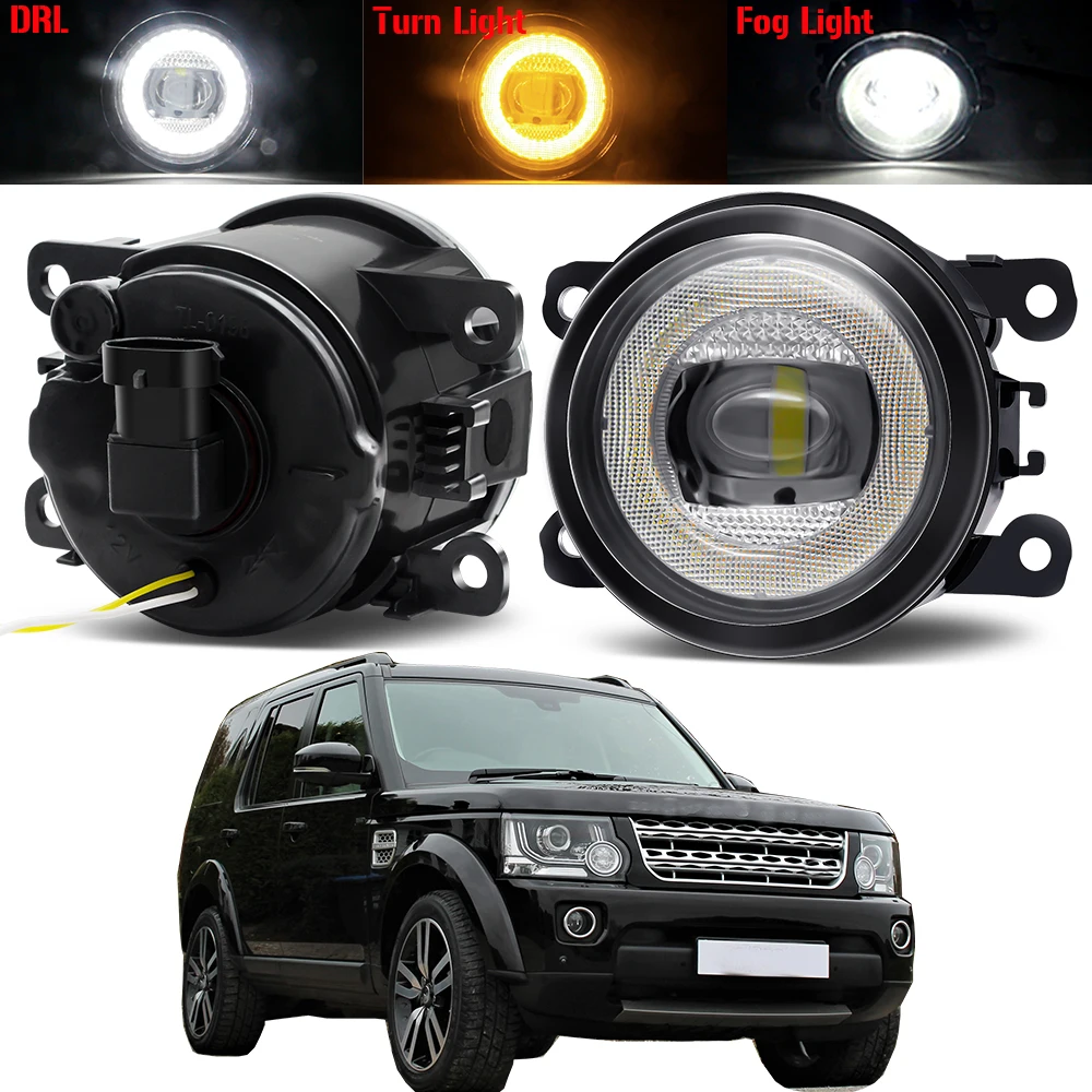 3in1 Fog Light Assembly Car LED Fog Turn Signal Daytime Running Lamp 30W 12V For Land Rover Discovery 4 LR4 SUV (LA) 2010-2013