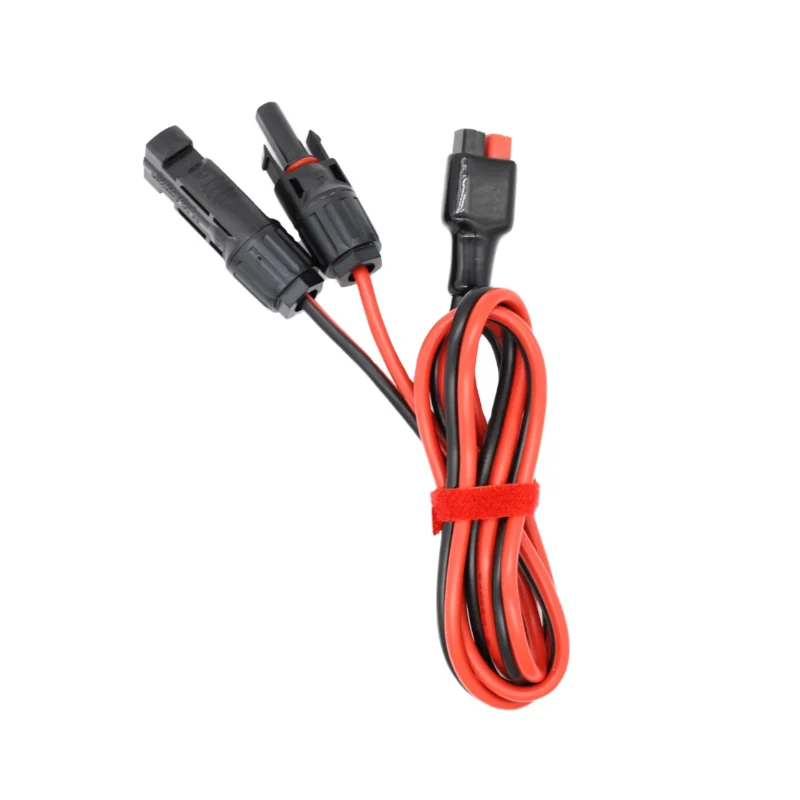 Heavy‑Duty Custom‑Made MC‑4 To XT60‑Female Harness 10AWG Solid‑Copper Cable for Solar‑Powered Portable Battery Charging