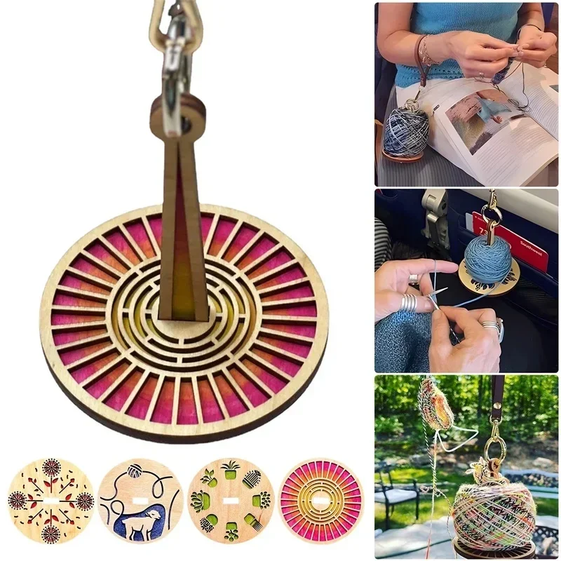 Portable Wrist Yarn Holder Mini Yarn Protector Prevent Yarn Tangling Misalignment Knitting Wrist Yarn Holder Sewing Accessories
