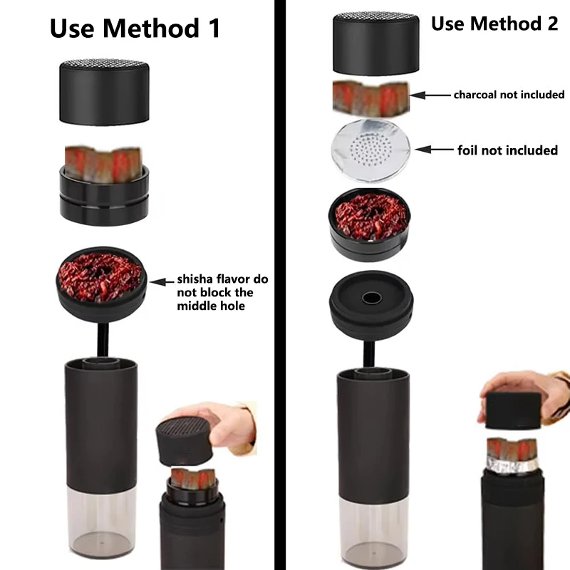 Acrylic Shisha Pipe Hookah Kit Shisha Hookah with Ceramic Bowl Hose Tongs Portable Vehicle Sheesha Chicha Shisha Pipe Hookah view 3