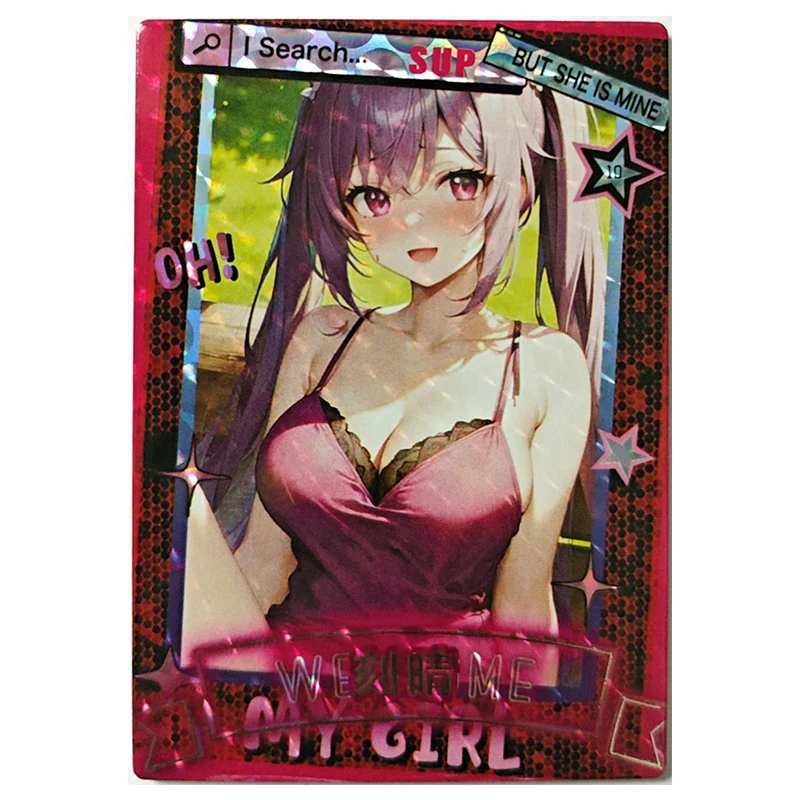 Anime Goddess Story Rare SUP Game Collectible Cards Taiho Faruzan Hu Tao Keqing Lynette Yae Miko Toys for boys Birthday Present