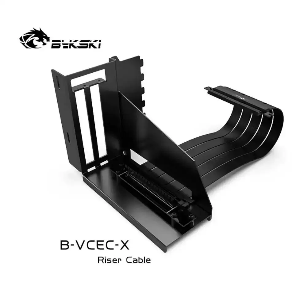 Bykski B-6HPCI-E-X-V2 25cm PC Graphics Cards PCI Express Connector Cable Reversing Bracket Riser Card 6 PCI-E Flexible Cable