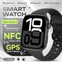 Reloj inteligente Xiaomi Serie 10, pantalla AMOLED para mujer, NFC, GPS, seguimiento, Bluetooth, llamada, ritmo cardíaco, resistente al agua, reloj deportivo de moda para hombre