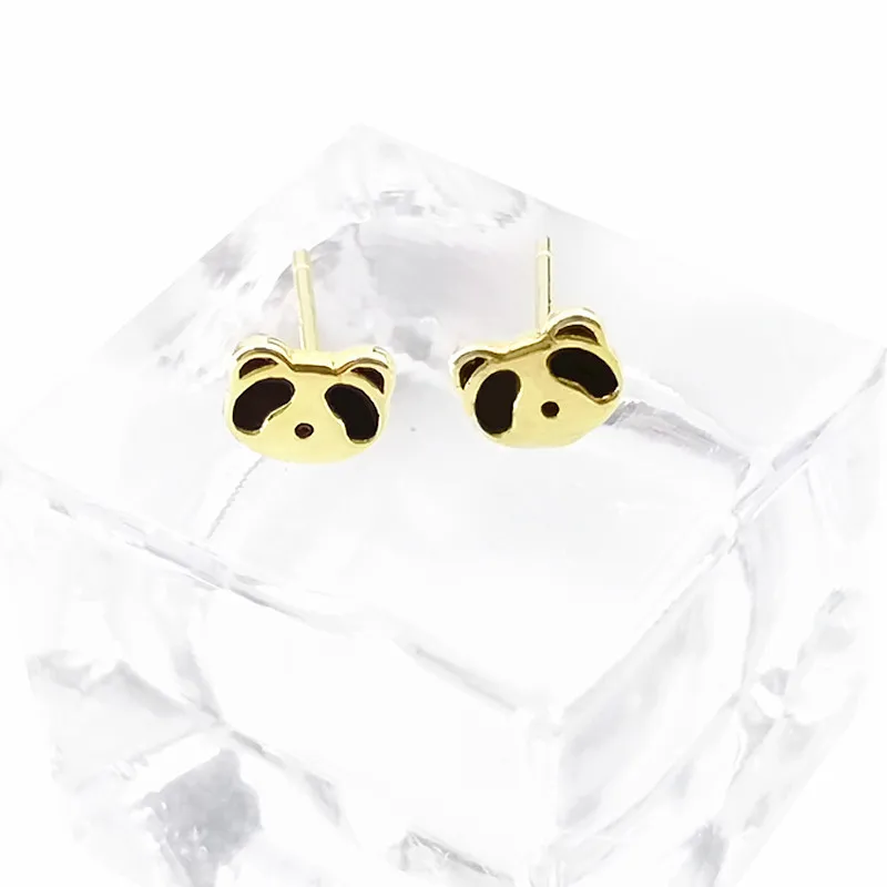 

100% 925 Sterling Silver High Quality Cute Cartoon Mini Bear Small Stud Earrings for Women Jewelry,good Gift for Girls