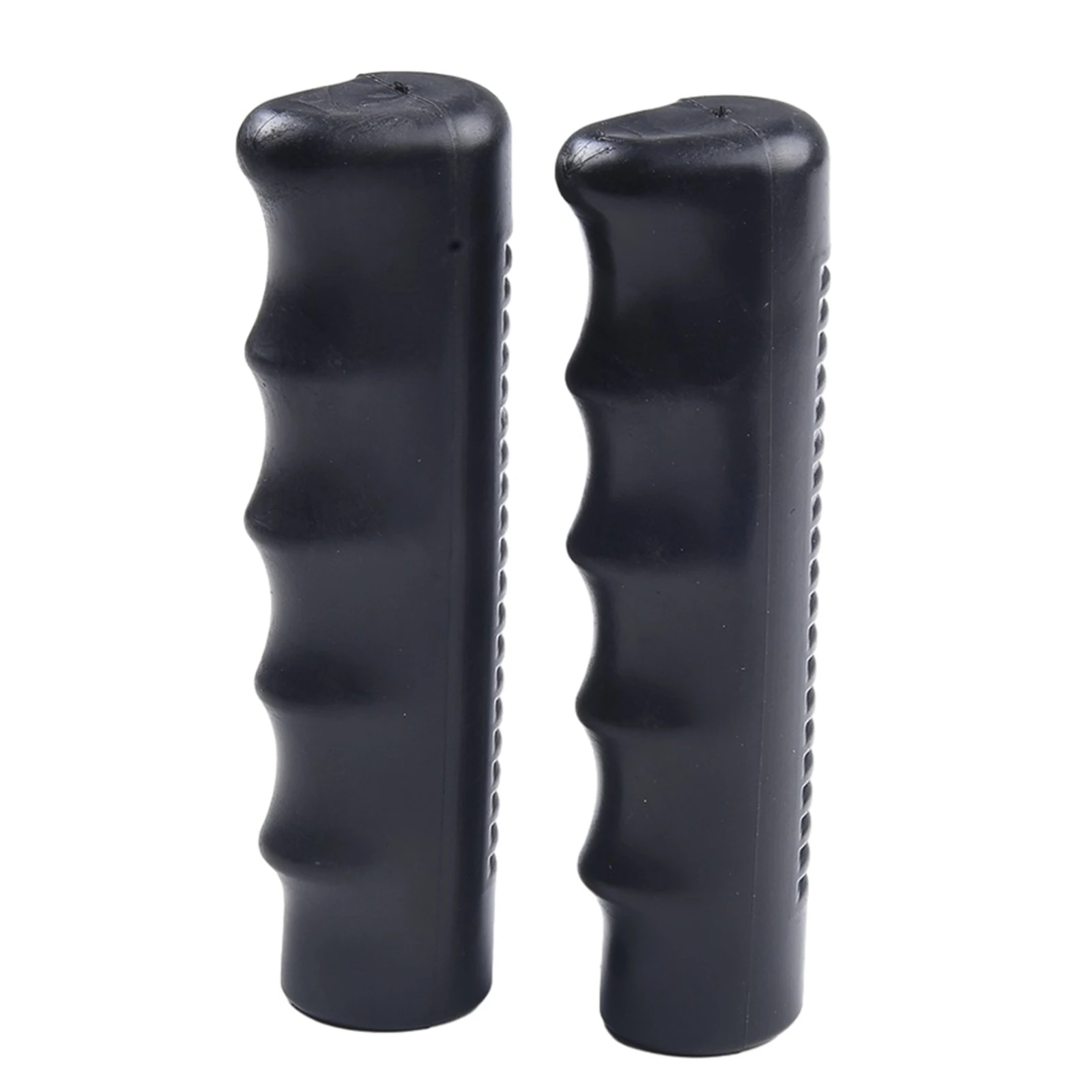 2Pcs Wheelbarrow Rubber Handles, Round Tubes Black Replacement Universal Handles PVC Anti-slip Handle Cover Industrial Tool Part