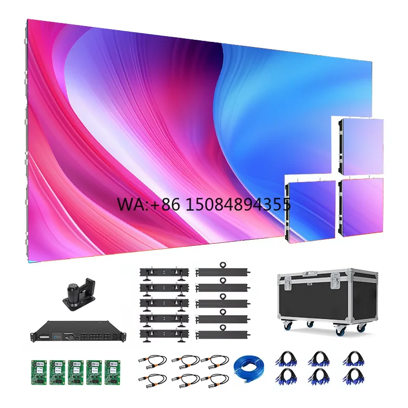 Pantalla LED Curva Inteligente para Exteriores P2.6 P3.9, Pantallas LED para Eventos de Alquiler, Nunca se Apagaron, Panel de Video Wall