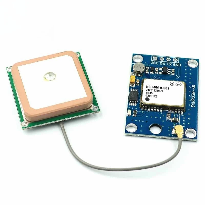 NEO-6M GPS Module GY-GPS6MV2 3V-5V with Ceramic Patch Antenna EEPROM Backup Battery 9600 Baud for Flight Controller DIY