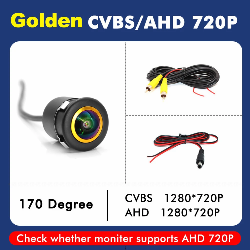 18,5mm AHD 1080P 720P CVBS CCD Auto-Rückfahrkamera mit DIP-Schalter, Fischaugen-Objektiv, Nachtsicht, Wasserdichte Einparkhilfe-Kamera – Detail 13