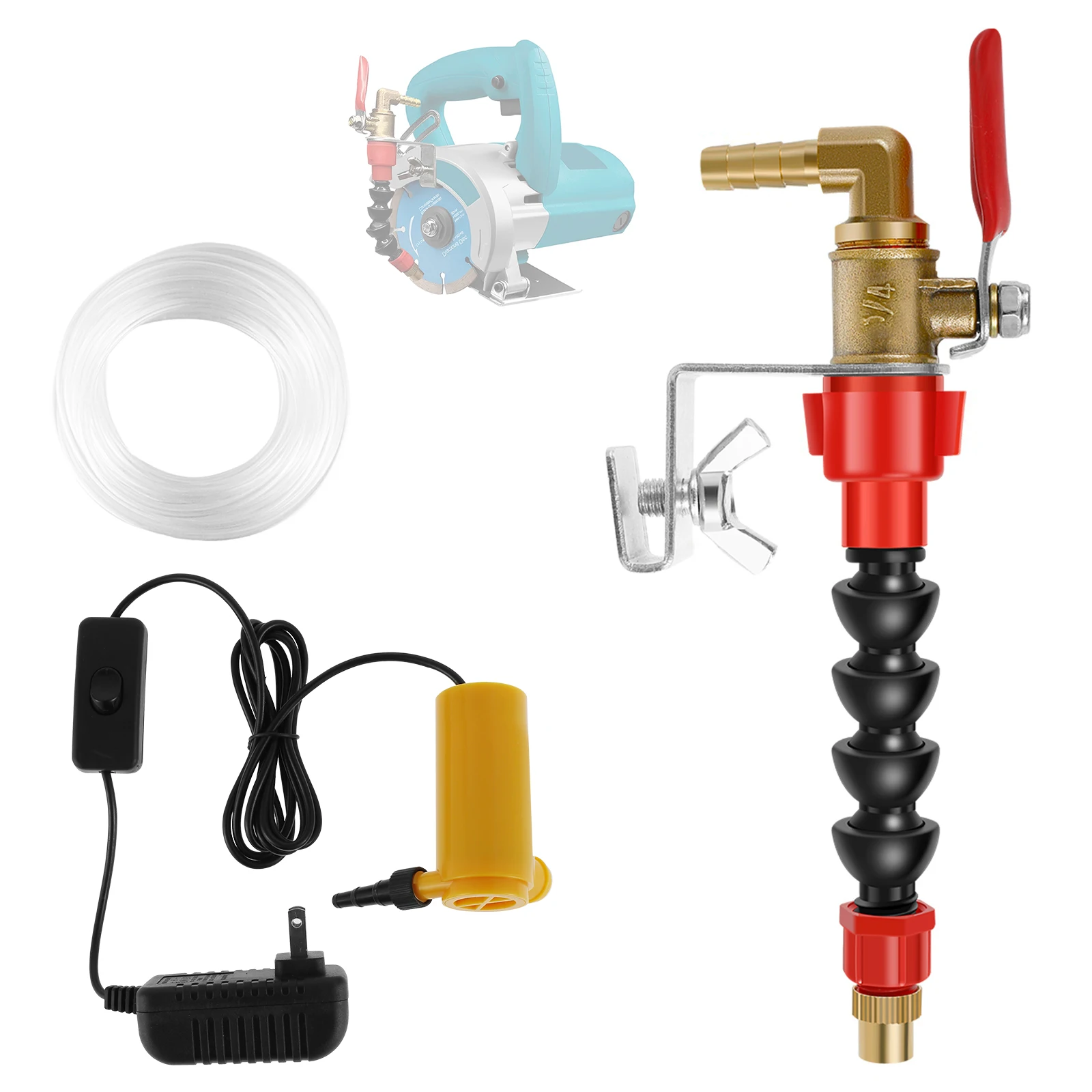 

System Nozzle Coolant Misting Dust-proof Dust Remover Water Sprayer For Marble Brick Tile Cutting Machine Angle Grinder Cutter