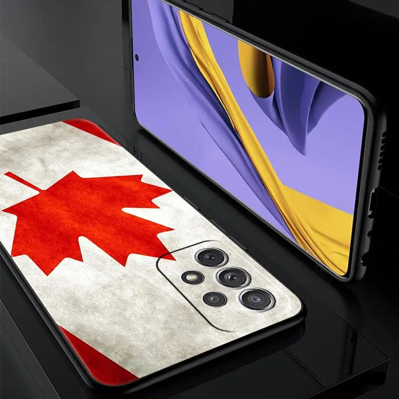 Canada Canadian Flag CA Leaf Phone Case For Samsung Galaxy A13 4G A52 A33 5G A53 A73 A23 A03s A21s A51 A71 A31 A11 A41 M31 Cover