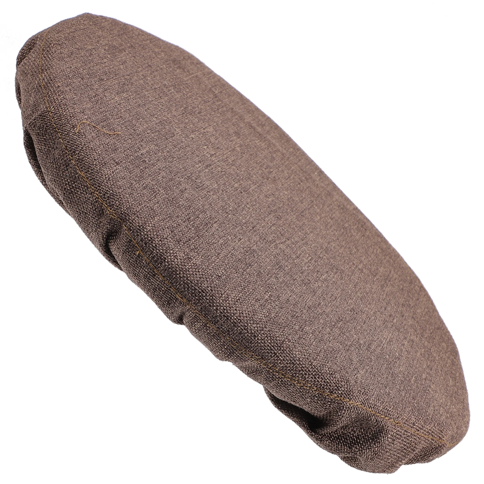 

Folding Stool Cushion Coffee Color Flax Like Waterproof Oxford Portable Collapsible Pad Camping Chair Seat Outdoor Storage