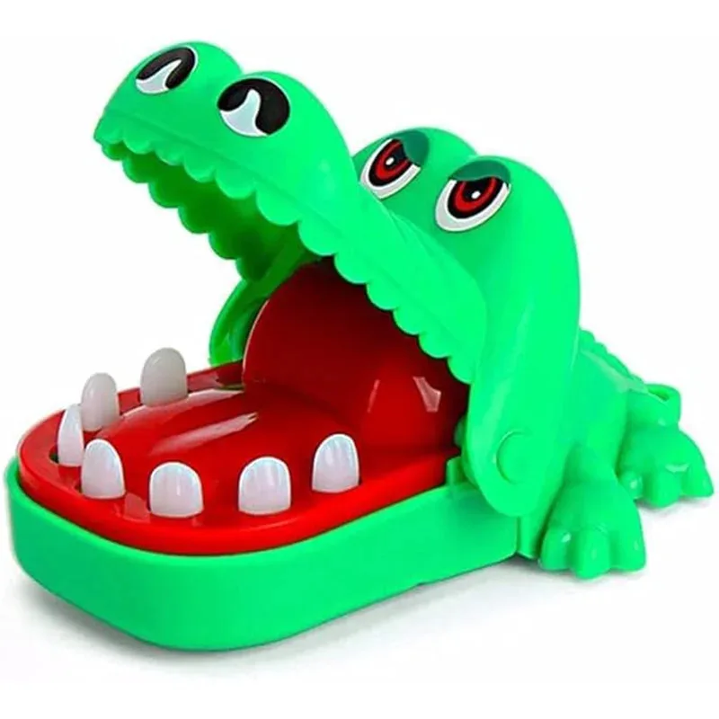 

Crocodile Dentist Game, Biting Finger Alligator Toy for Kids & Adults Fun Family Party Board Game with Russian Roulette Surprise