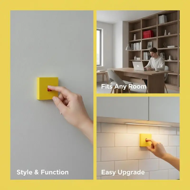 3D Printed 86 Switch Decorative Panel Cute Cartoon Dopamine Switch Plate for Student Dorm Room Wall Decor