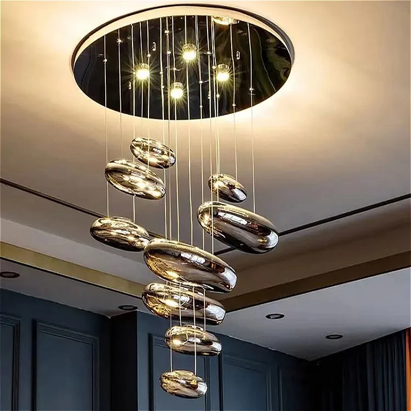 

Modern Cobblestone Led Ceiling Lights For Living Room Dining Bedroom Led Ceiling Chandeliers Lighting Home Decor Lustre Fixtures