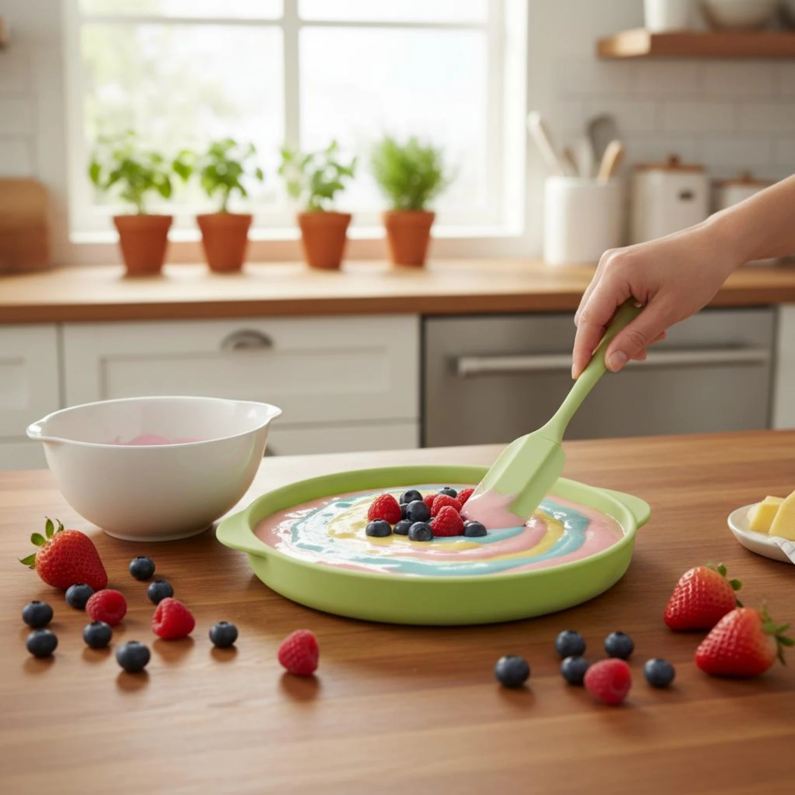 Round Silicone Cake Mold Matte Bakeware