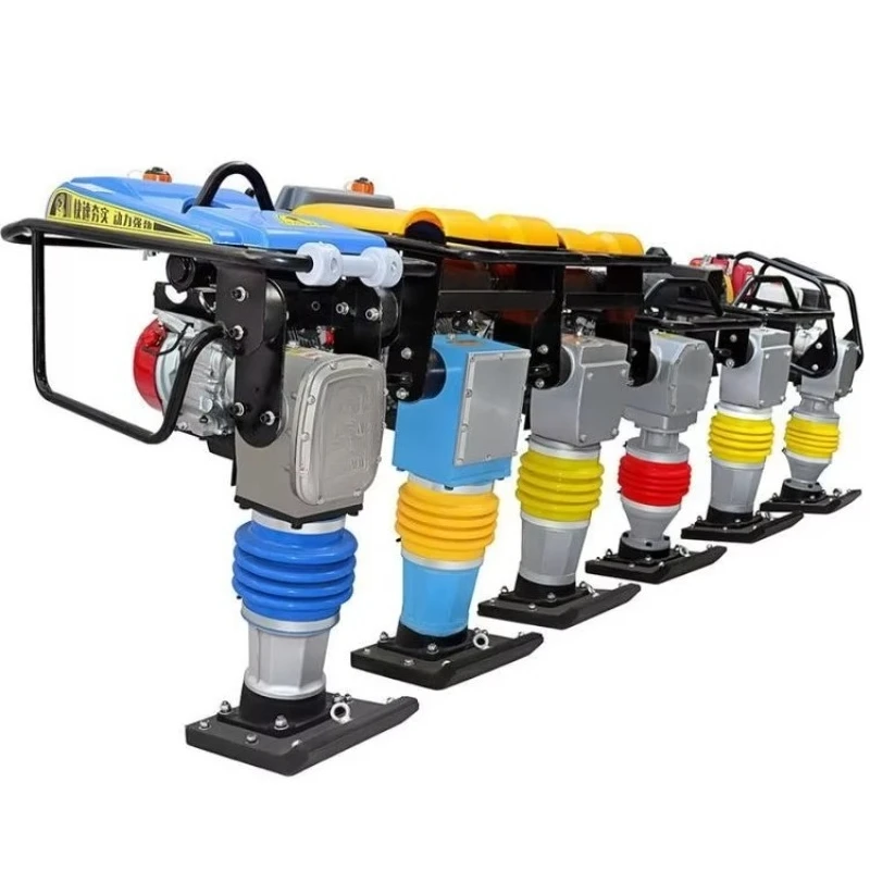 High Quality 70 kg Soil Vibrating Tamping Rammer Earth Jumping Jack Compactor for Road Construction