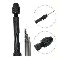 Mini Woodworking Tools Drilling Rotary Tool Manual Twist-Drill Bit Aluminum Alloy Hand Drill For Jewelry Craft
