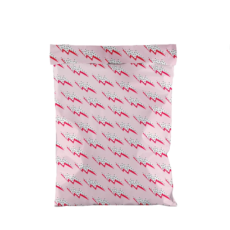 100PCS Small Shipping Packaging Bag Light Pink Poly Mailers Bags Self Adhesive Delivery Packing Bags Waterproof Express Envelope