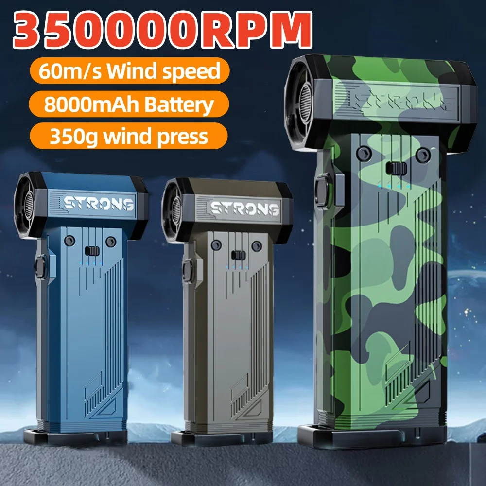 

Мощный турбовентилятор 2026 года, 350000 об/мин, с бесщеточным двигателем, турбонаддув, 8000 мАч, воздуходувка для автомобиля