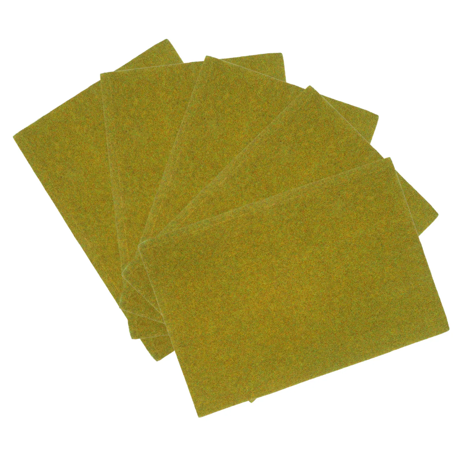 

Набор из 5 штук: Искусственный газон для микроландшафта, 29,7x21 см, реалистичный нейлоновый флокированный коврик для диорам, сказочных садов, кукольных домиков