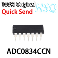 1PCS ADC0834CCN ADC0834 8-bit ADC A/D Converter DIP14 Package