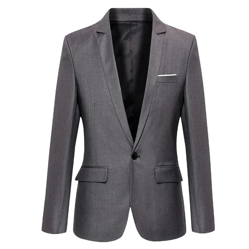 New casual one-button suit jacket for men men's leisure Korean-style slim-fit blazer