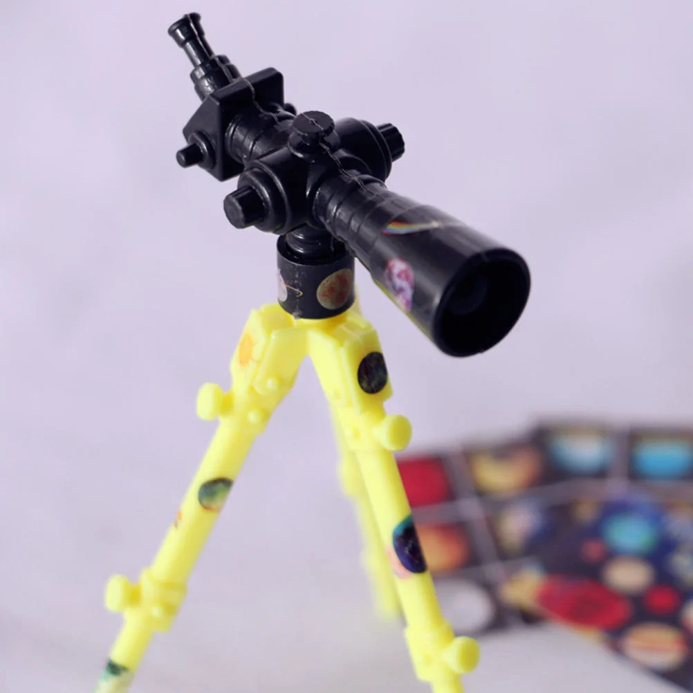 12 Pcs Emulated Telescope Model Mini Children Plaything Miniature Small Plastic Decor