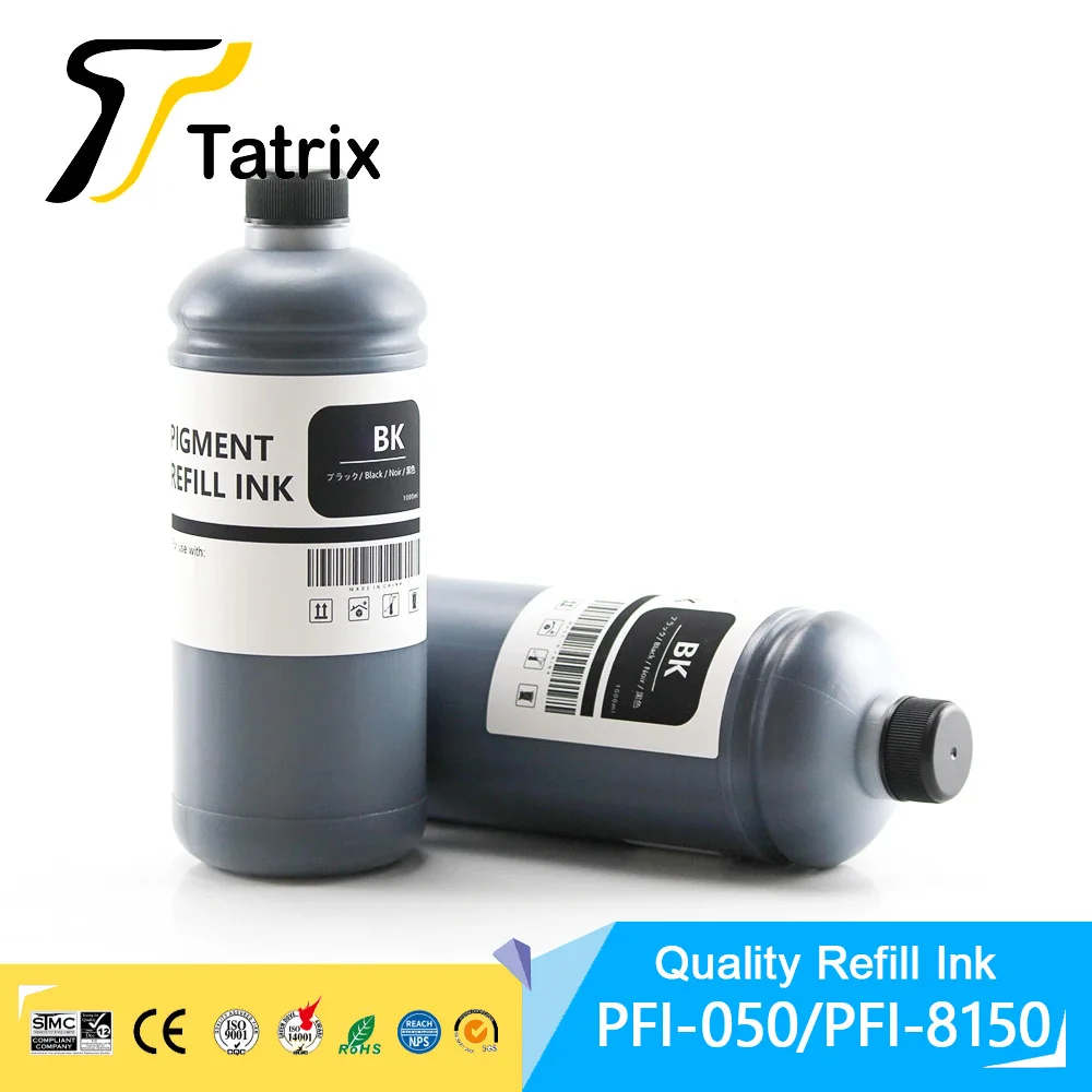 Tatrix 500ML/Bottle PFI050 PFI-050 PFI 050 Premium Color Compatible ink bottle for Canon imagePROGRAF TC-20 TC-20M Printer