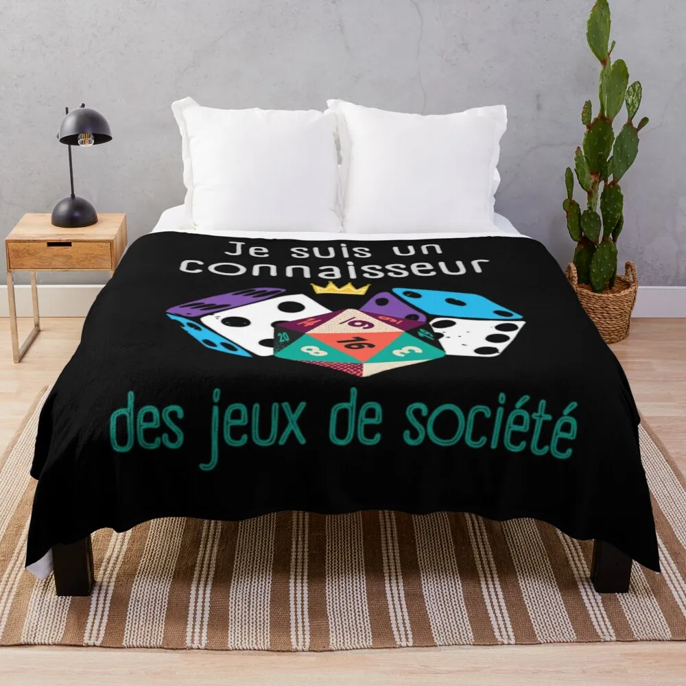 

Je suis un connaisseur des jeux de société Throw Blanket Fashion Sofas Decorative Throw Blankets