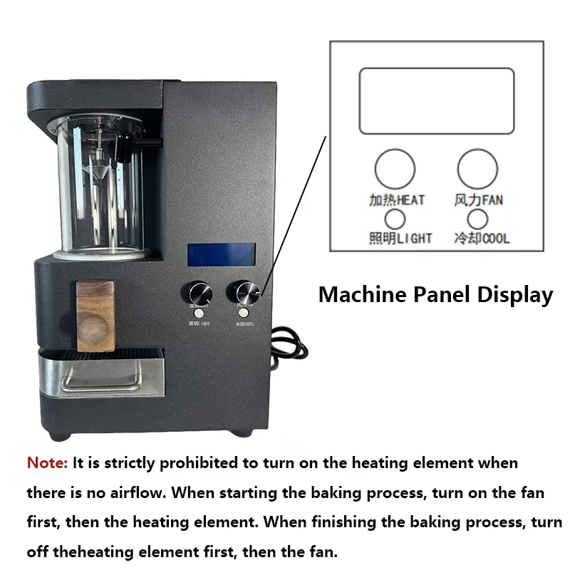 220V Electric Heating Coffee Roaster Machine Commercial Coffee Baker Machine 300g Multifunctional Hot air Roast Coffee Roaster