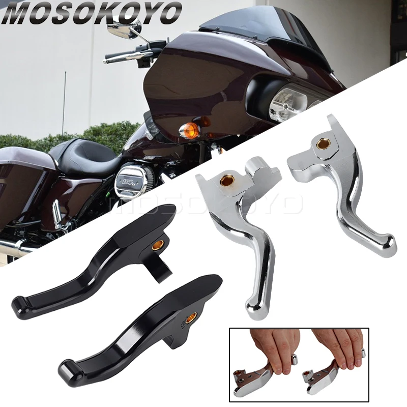 

3 Finger Brake Levers 2-Finger Clutch Levers Control Set For Harley Road Glide Limited FLTRK FLTRX FLTRXSE FLTRXS FLTRU Trike