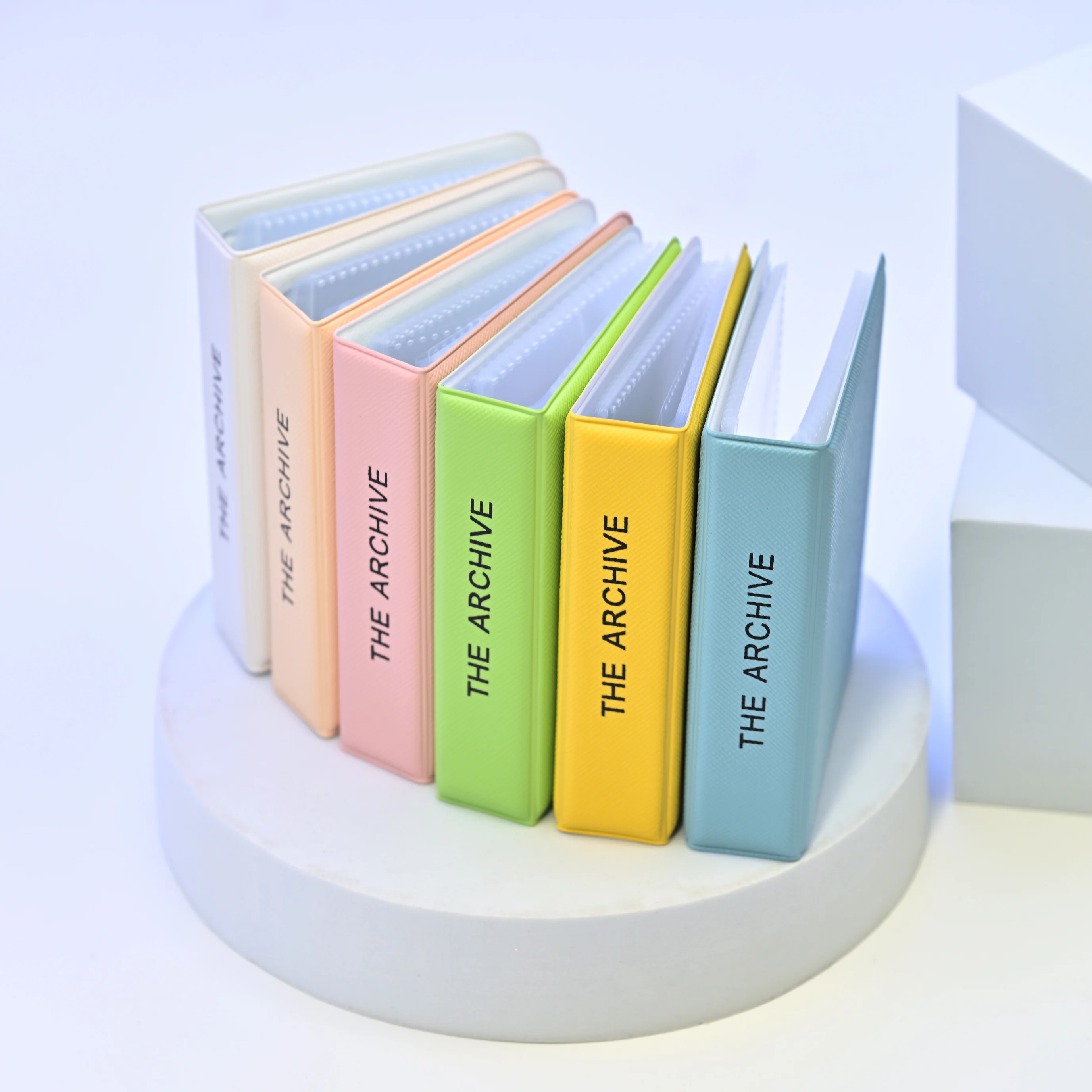 Window Cutout 3 Inch Mini Photo Album 40 Photos, INS Macaron Pocket Photocard Binder, 20 Sheets Kpop Photocard Holder Collect Bo