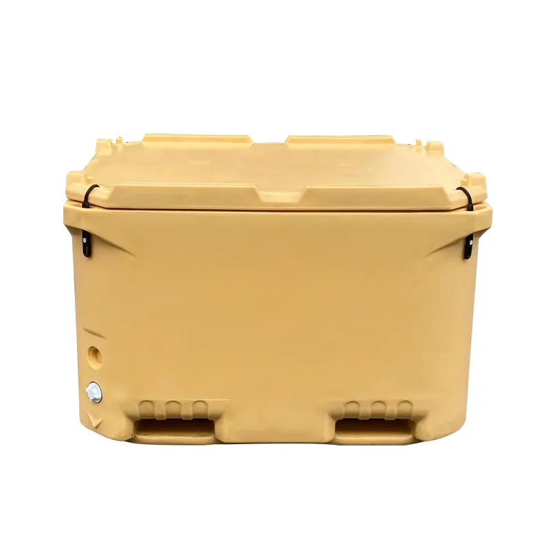 1000L Rotomolded PE/PU Thermal Insulated Cooler Box Cartoon Portable Frozen Meat Transport Food Storage Cold Chain