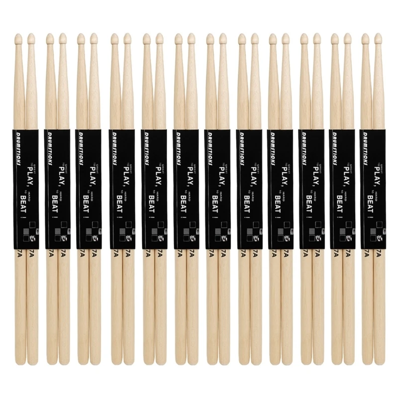 

7A Drumsticks Non-slip Classic-Wooden Drum Sticks Concert Percussion Accessories