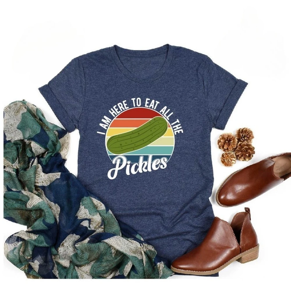 Pickle Shirt Vegan Gardening T-shirt Foodie Gift Ropa De Mujer Aesthetic Clothes